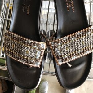 Donald J Pliner beaded sandel.Excellent condition
